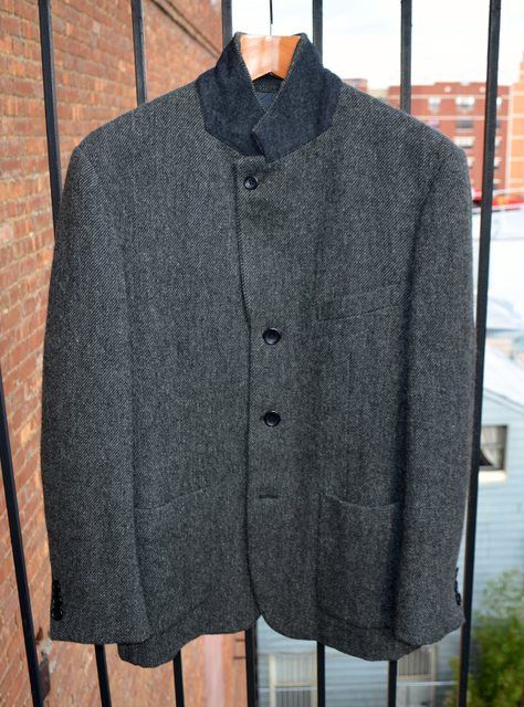 Comme des Garcons Textured Grey Wool jacket Size US M / EU 48-50 / 2 - 1 Preview
