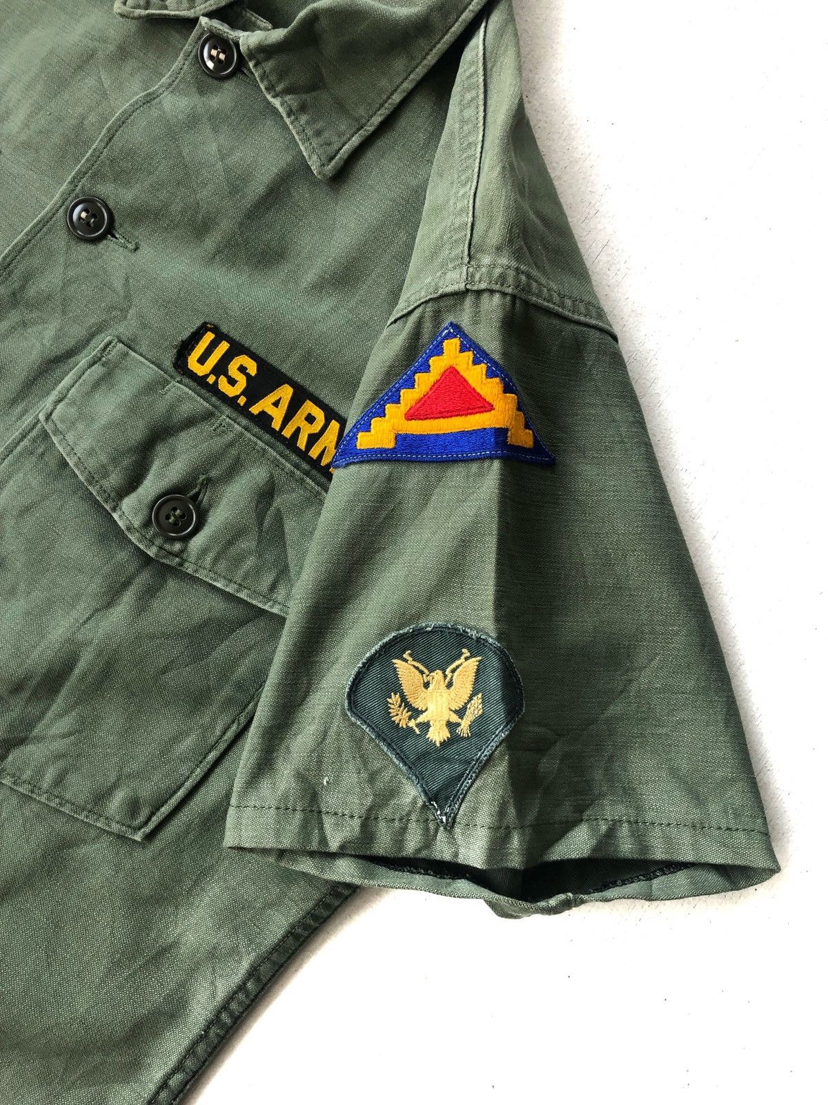 Vintage Vintage 83' OG US Army Military "Clervi" Memorial Shirt Size US M / EU 48-50 / 2 - 3 Thumbnail