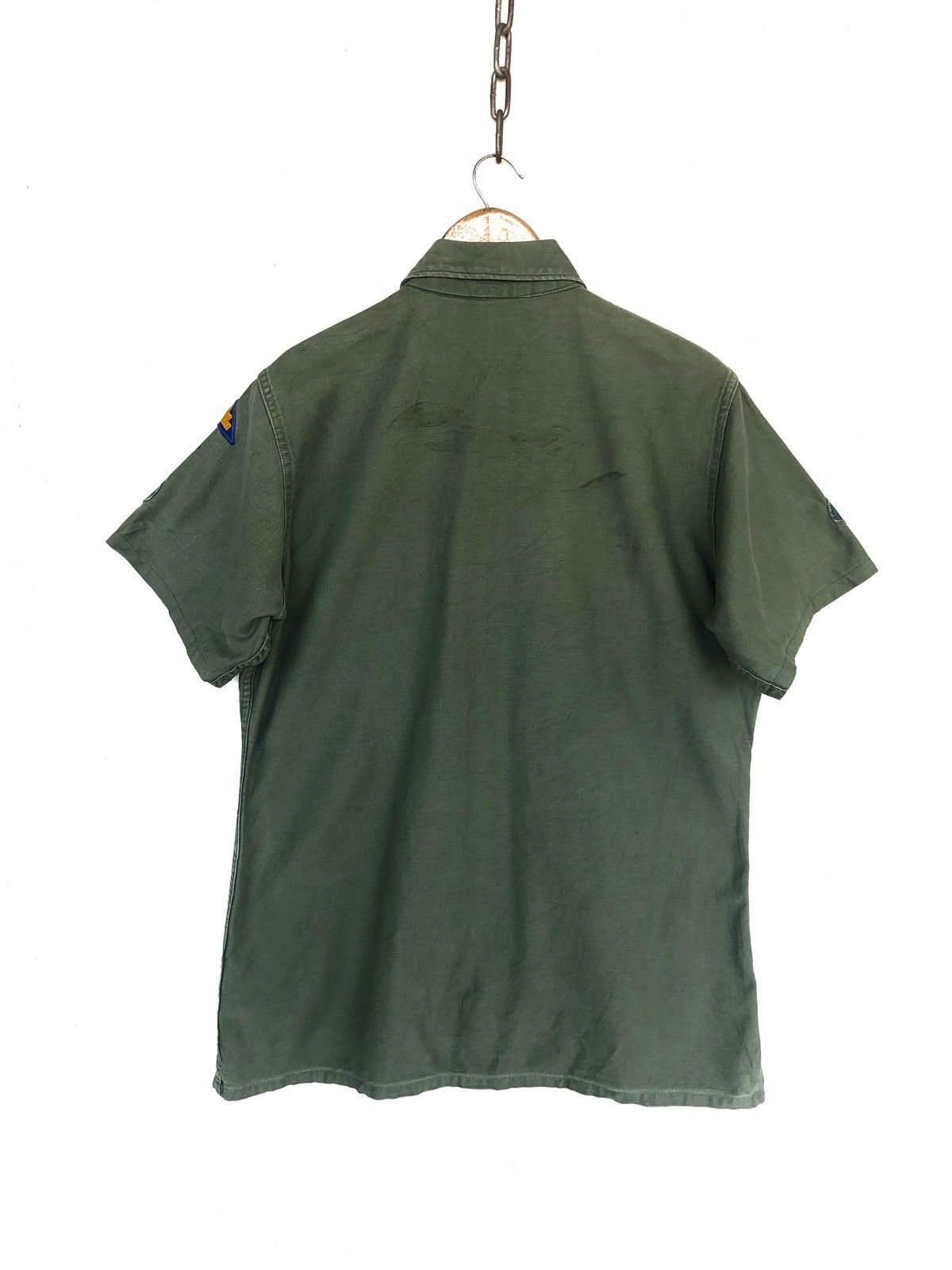 Vintage Vintage 83' OG US Army Military "Clervi" Memorial Shirt Size US M / EU 48-50 / 2 - 7 Thumbnail