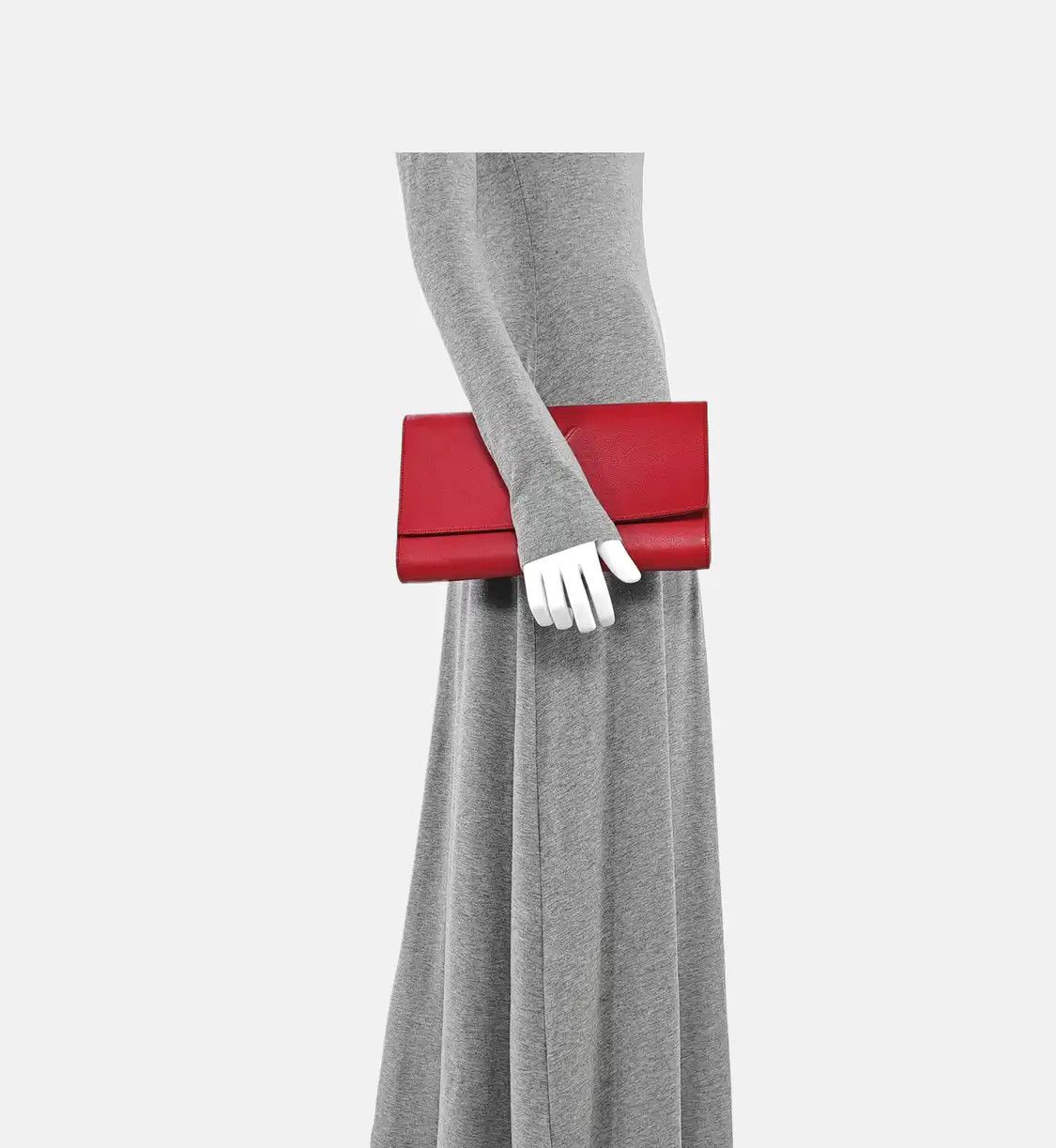 Saint Laurent Paris Saint Laurent Paris YSL BELLE JOUR rose redcowhide leather clutch gold hardware Size ONE SIZE - 2 Thumbnail