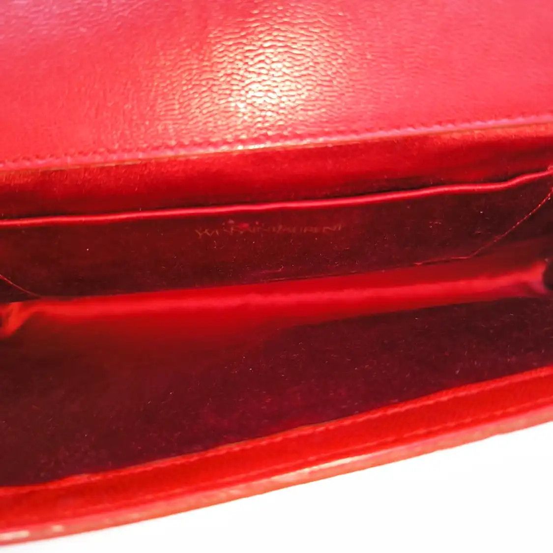 Saint Laurent Paris Saint Laurent Paris YSL BELLE JOUR rose redcowhide leather clutch gold hardware Size ONE SIZE - 5 Thumbnail
