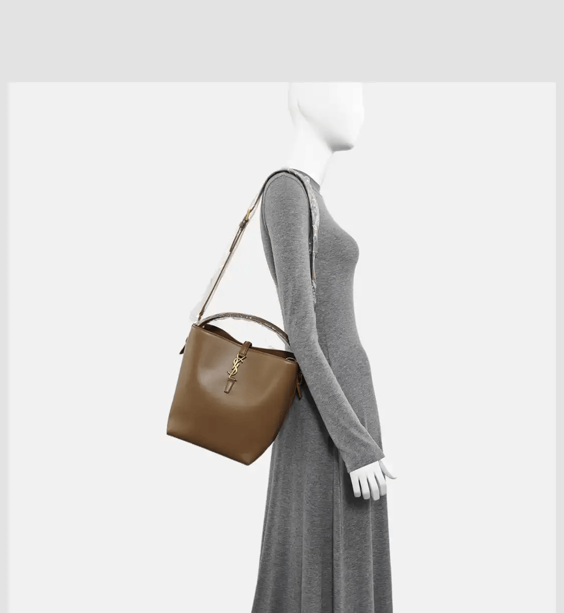 Saint Laurent Paris Saint Laurent Paris YSL LE 37 Large brown cowhide leather shoulder bag handbag c Size ONE SIZE - 2 Thumbnail
