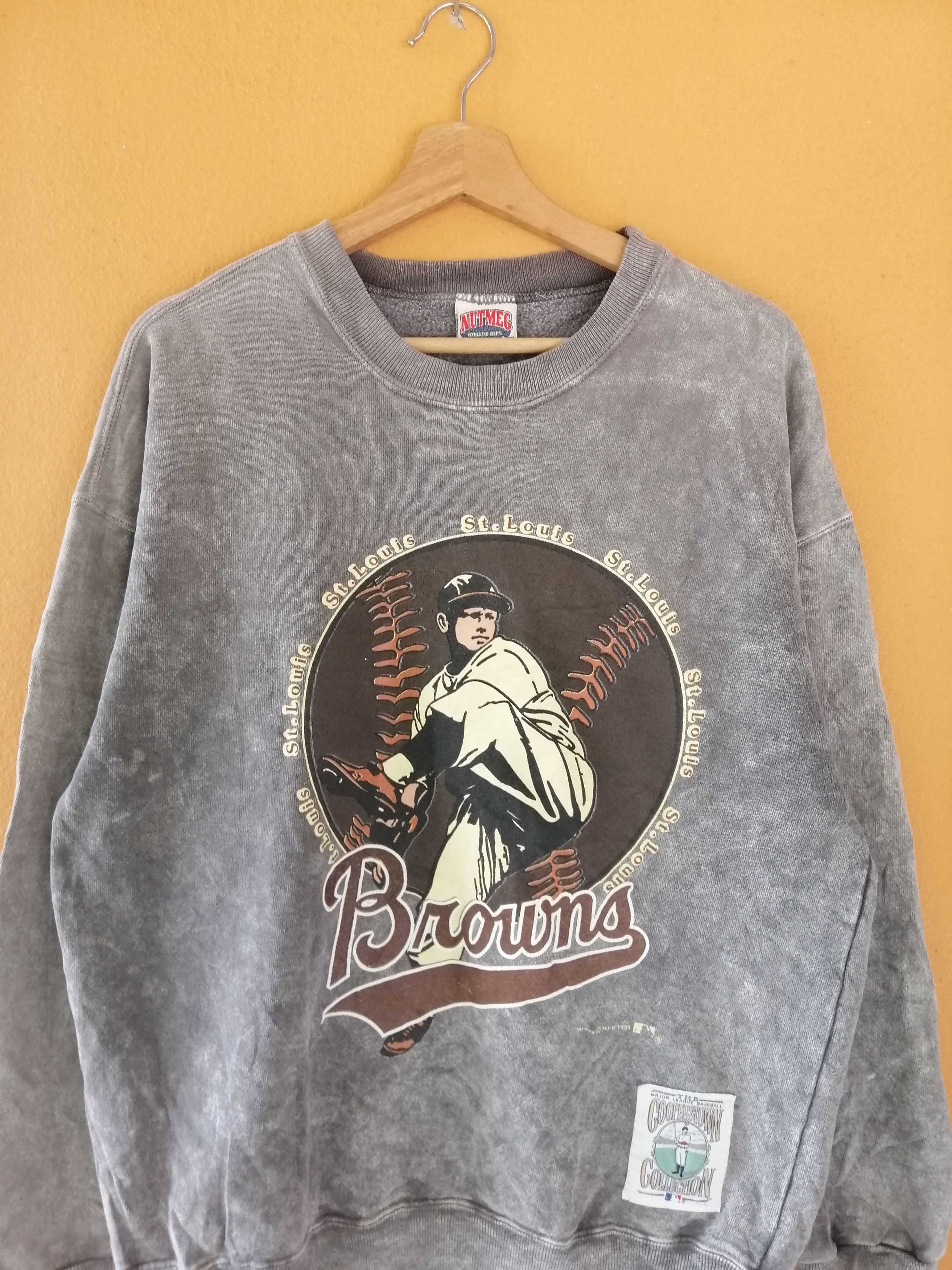 MLB Vintage 1991 St Louis Browns Sweatshirt B19 Size US L / EU 52-54 / 3 - 6 Thumbnail