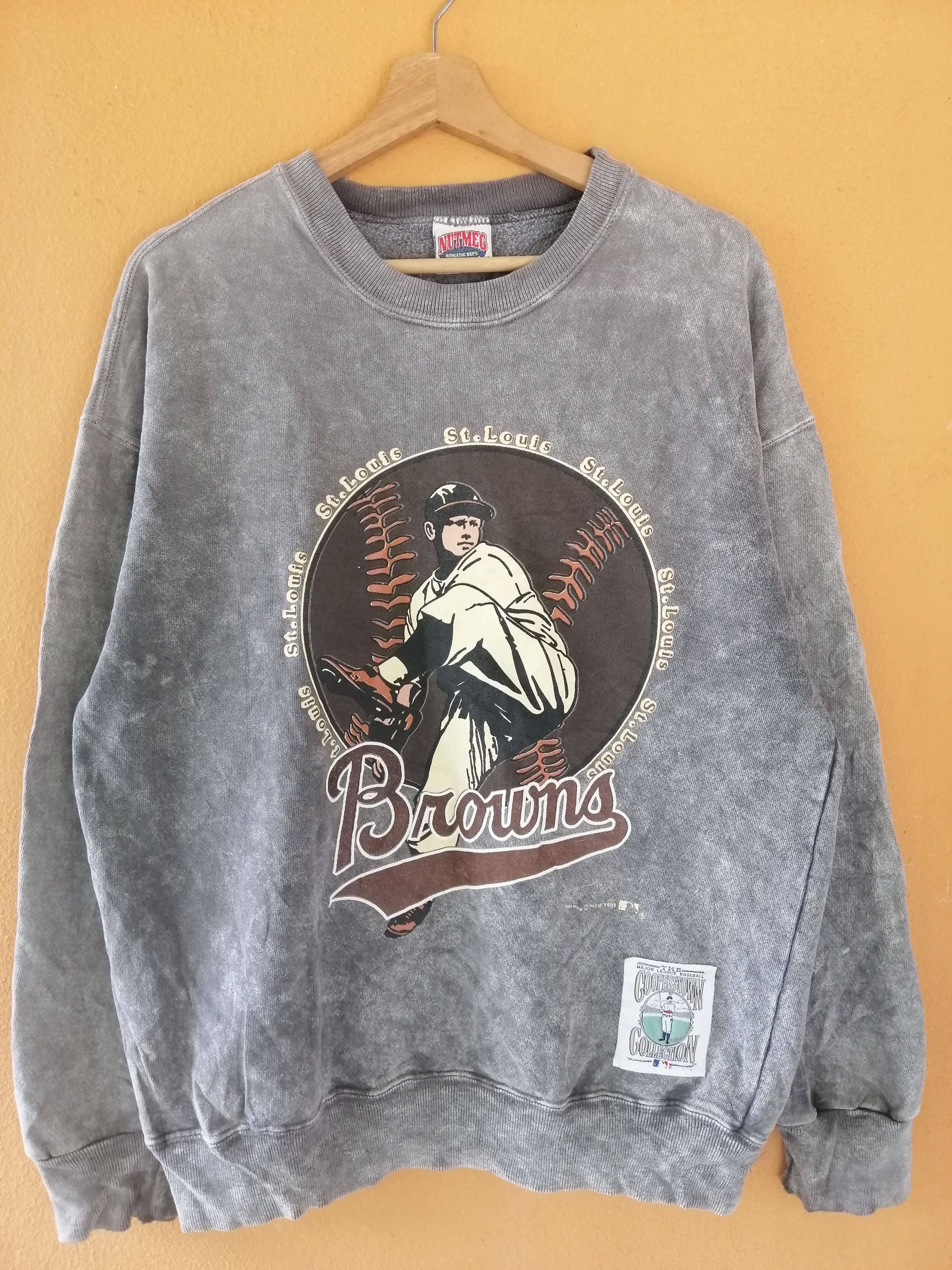 MLB Vintage 1991 St Louis Browns Sweatshirt B19 Size US L / EU 52-54 / 3 - 1 Thumbnail