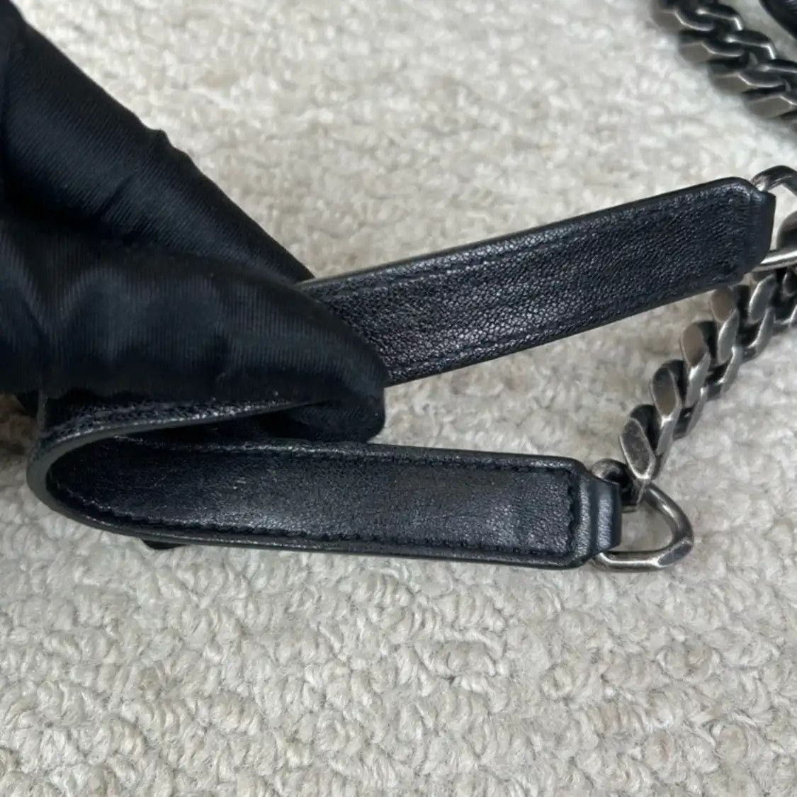 Saint Laurent Paris Saint Laurent Paris YSL COLLEGE Large black cowhide leather quilted Venvelope cl Size ONE SIZE - 9 Thumbnail
