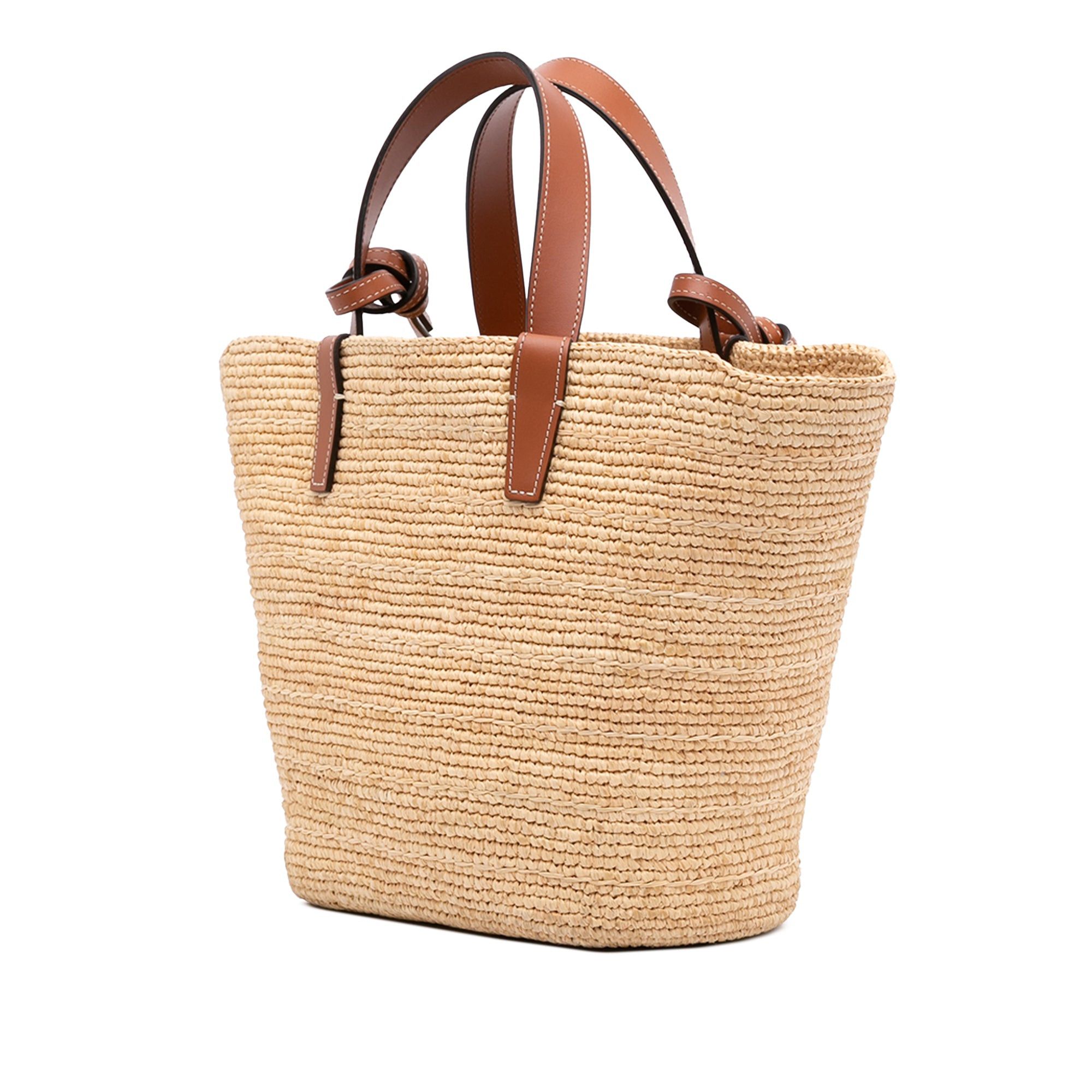 Celine Teen Supple Raffia Cuir Triomphe Classic Panier Tote Size ONE SIZE - 2 Thumbnail