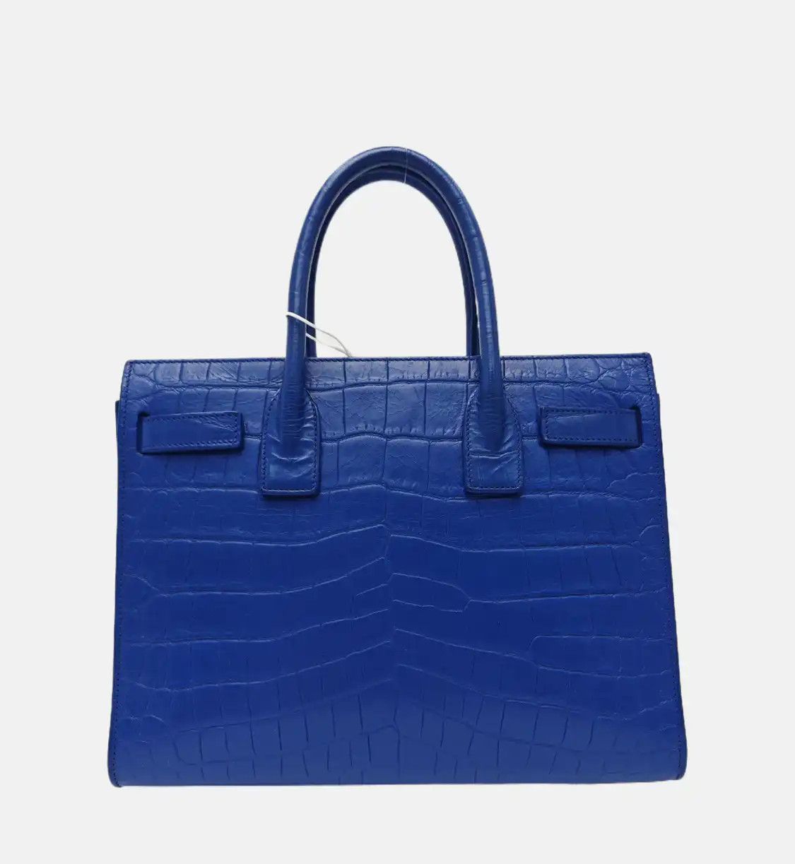 Saint Laurent Paris Saint Laurent Paris YSL SAC DE JOUR blue cowhide leather embossed crocodile shou Size ONE SIZE - 5 Thumbnail