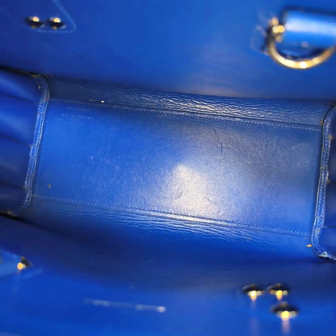 Saint Laurent Paris Saint Laurent Paris YSL SAC DE JOUR blue cowhide leather embossed crocodile shou Size ONE SIZE - 7 Thumbnail