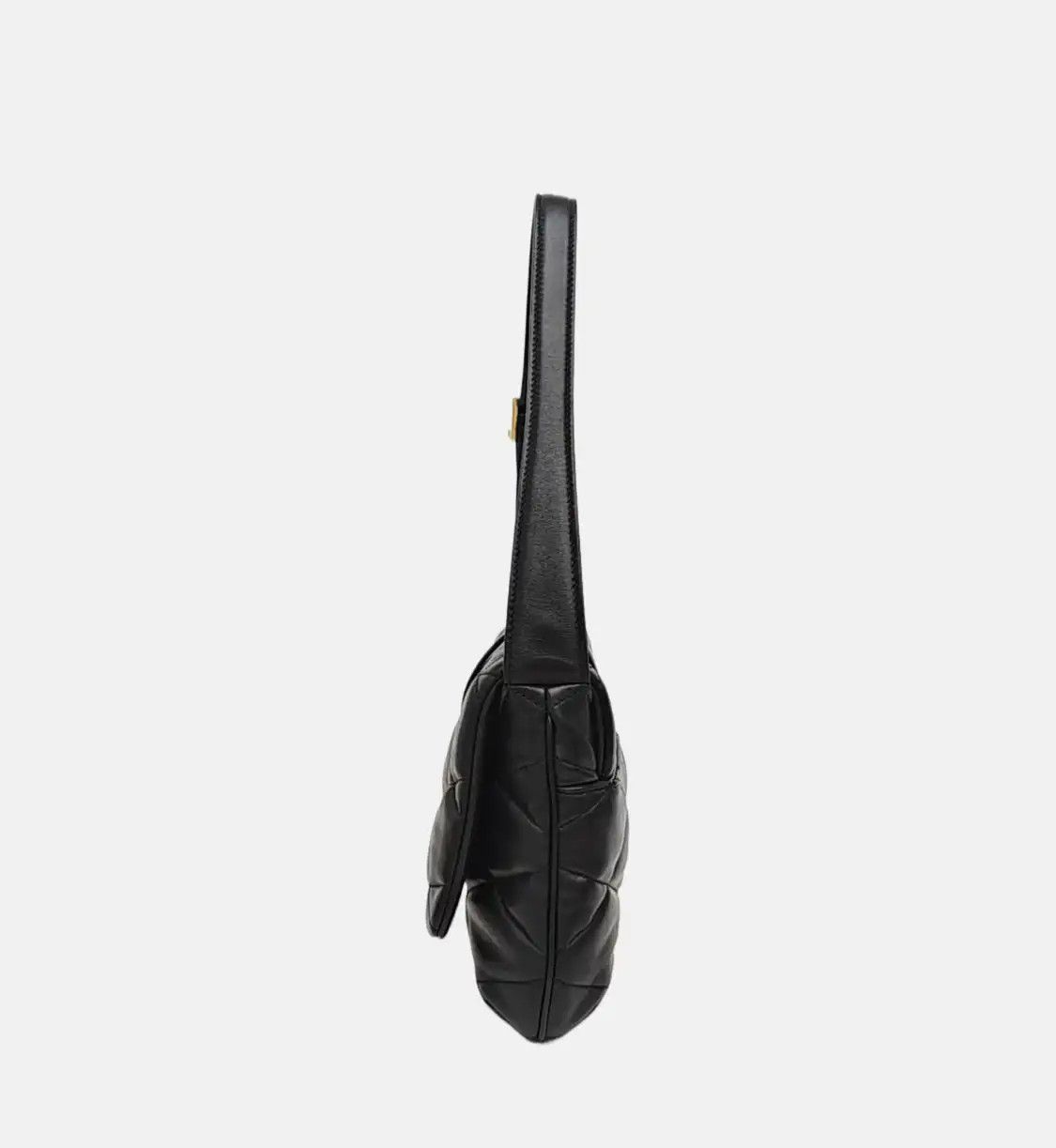 Saint Laurent Paris Saint Laurent Paris YSL LE 57 black sheepskin quilted handbag shoulder bag gold Size ONE SIZE - 3 Thumbnail