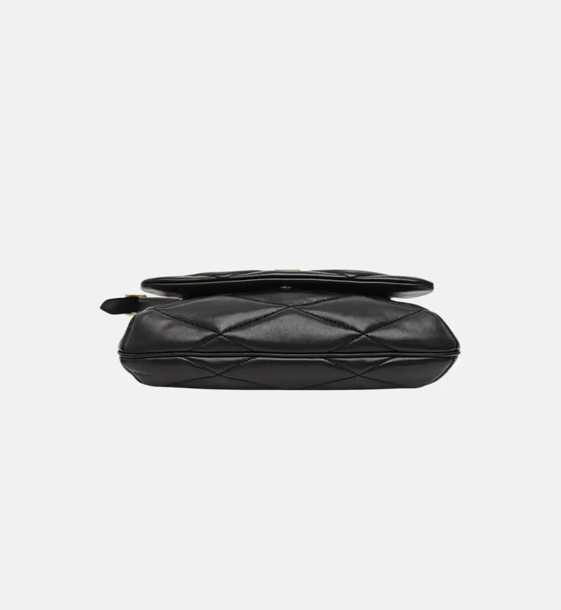 Saint Laurent Paris Saint Laurent Paris YSL LE 57 black sheepskin quilted handbag shoulder bag gold Size ONE SIZE - 6 Thumbnail