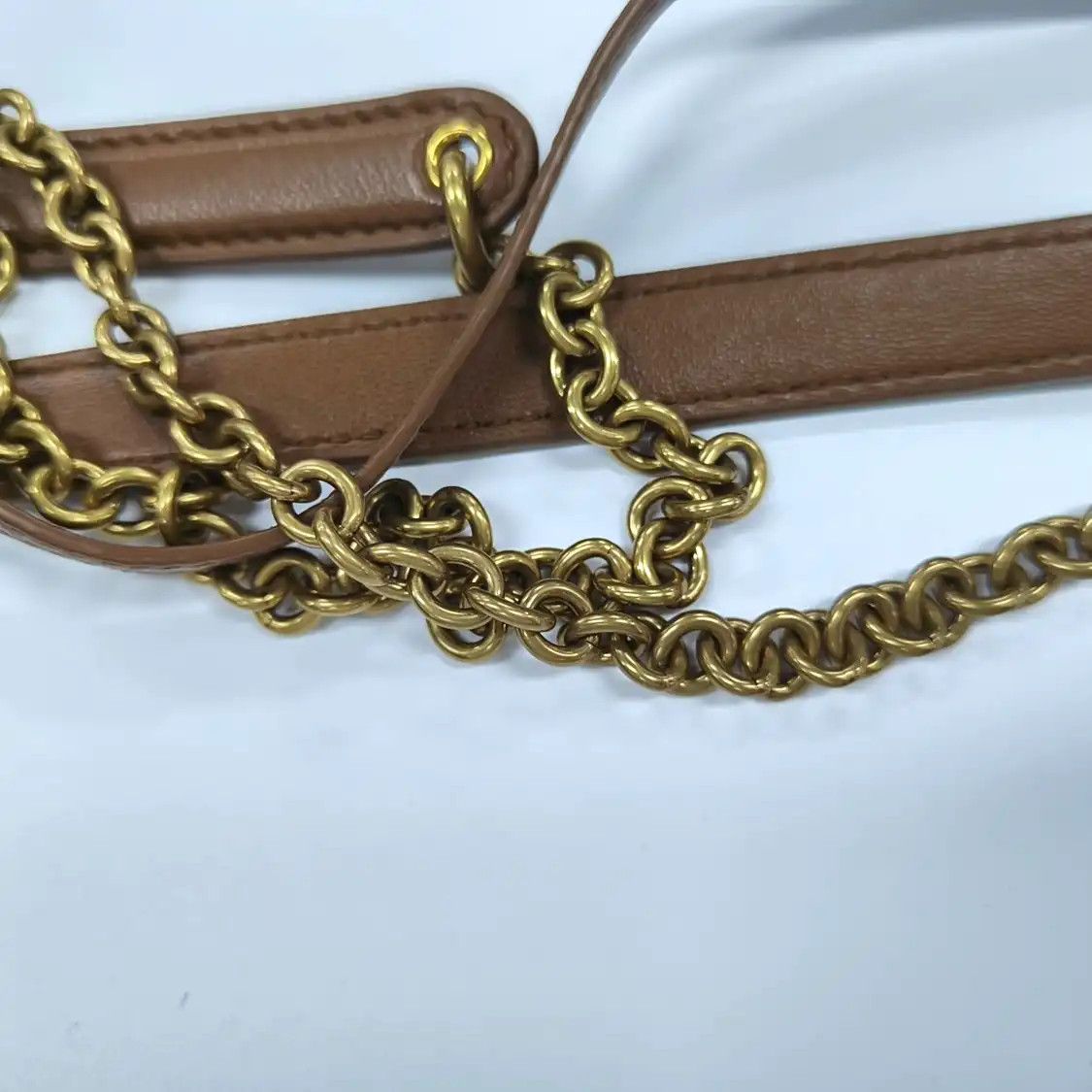 Saint Laurent Paris Saint Laurent Paris YSL JAMIE POCHON brown sheepskin quilted shoulder bag clutch Size ONE SIZE - 15 Thumbnail