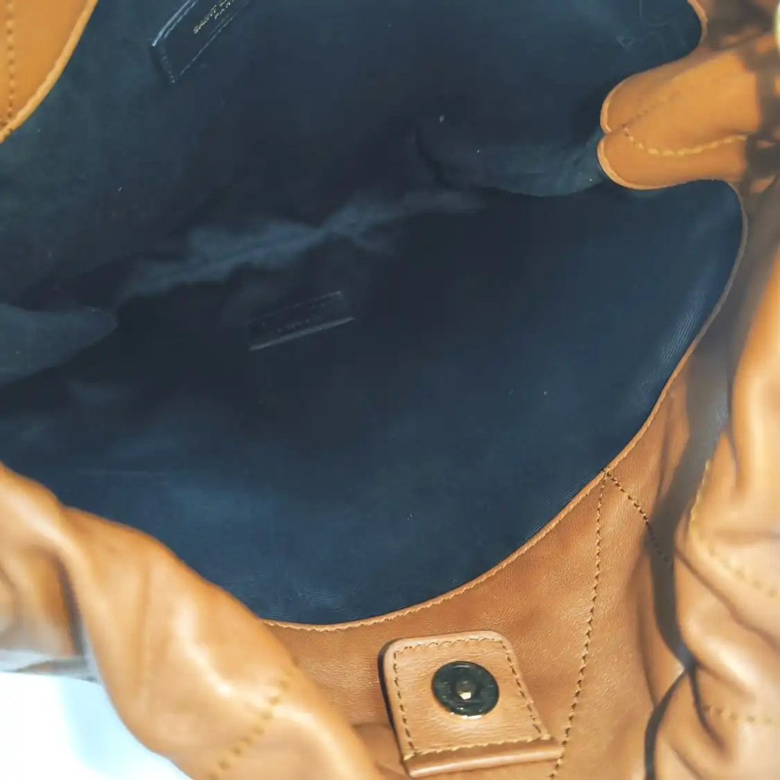 Saint Laurent Paris Saint Laurent Paris YSL JAMIE POCHON brown sheepskin quilted shoulder bag clutch Size ONE SIZE - 7 Thumbnail