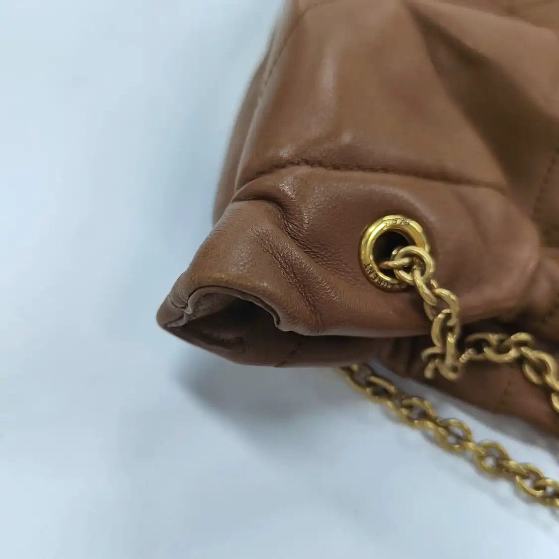 Saint Laurent Paris Saint Laurent Paris YSL JAMIE POCHON brown sheepskin quilted shoulder bag clutch Size ONE SIZE - 14 Thumbnail