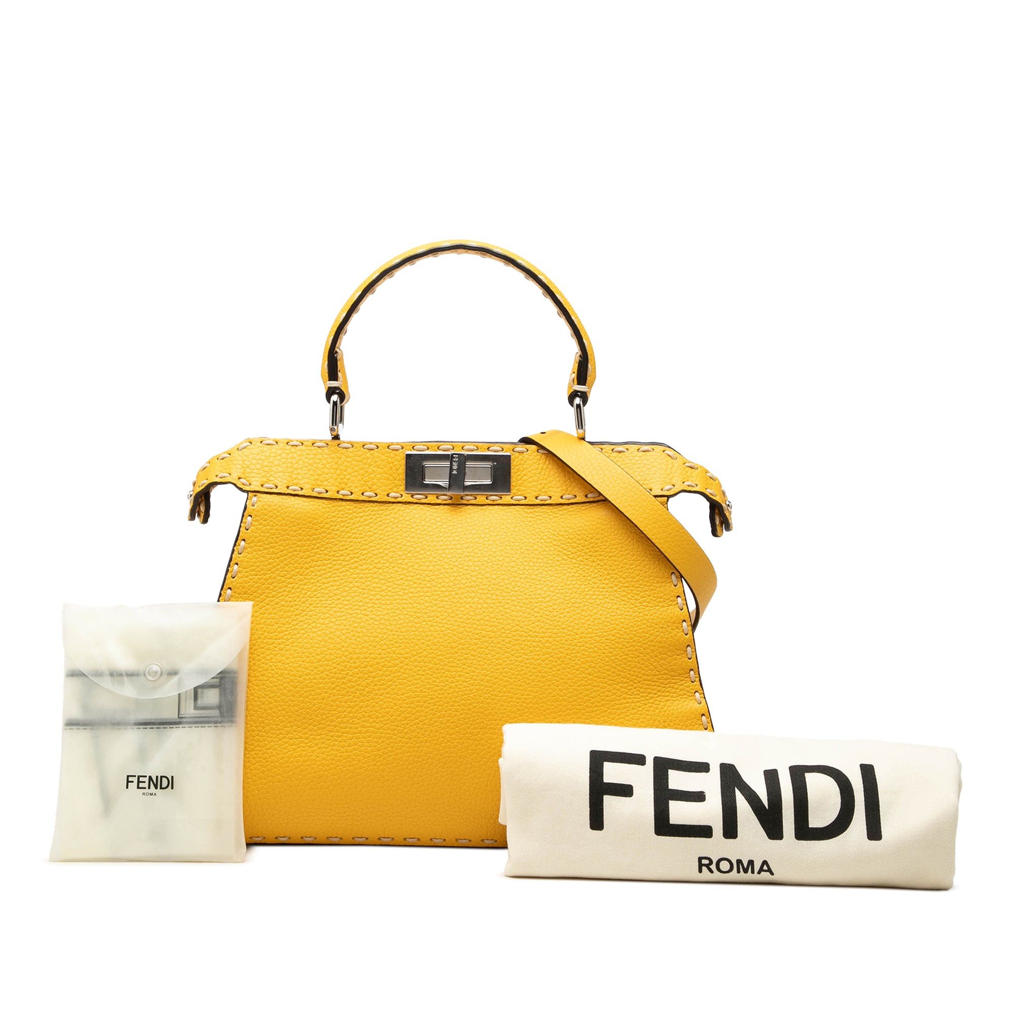 Fendi Calfskin Selleria Peekaboo ISeeU Satchel Size ONE SIZE - 7 Thumbnail