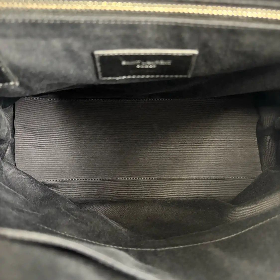 Saint Laurent Paris Saint Laurent Paris YSL LOULOU black cowhide leather quilted Vsquare minibackpac Size ONE SIZE - 6 Thumbnail