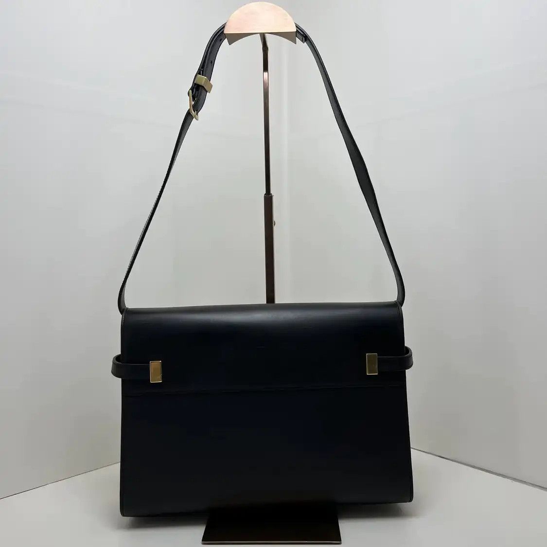 Saint Laurent Paris Saint Laurent Paris YSL MANHATTAN black cowhide leather 曼哈顿bag handbag Size ONE SIZE - 4 Thumbnail