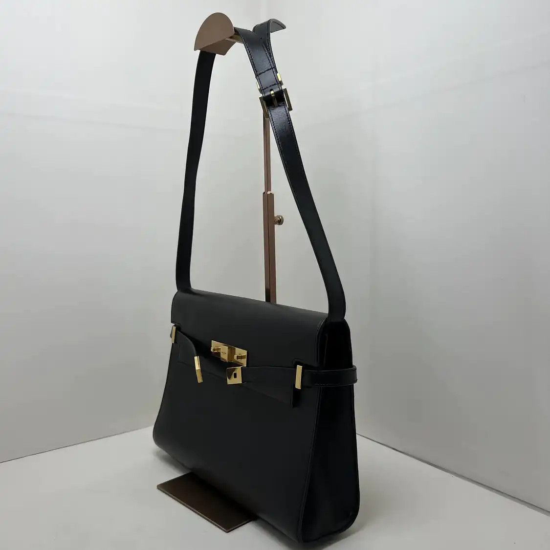 Saint Laurent Paris Saint Laurent Paris YSL MANHATTAN black cowhide leather 曼哈顿bag handbag Size ONE SIZE - 3 Thumbnail