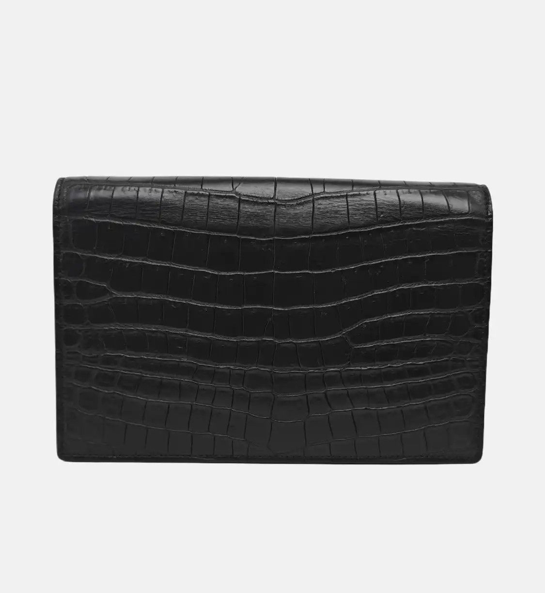 Saint Laurent Paris Saint Laurent Paris YSL KATE WOC black cowhide leather fringe embossed flap bag Size ONE SIZE - 5 Thumbnail