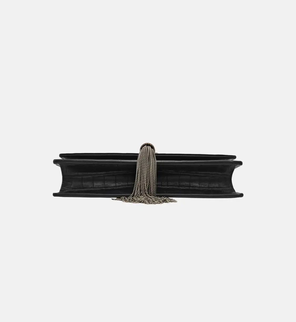 Saint Laurent Paris Saint Laurent Paris YSL KATE WOC black cowhide leather fringe embossed flap bag Size ONE SIZE - 6 Thumbnail