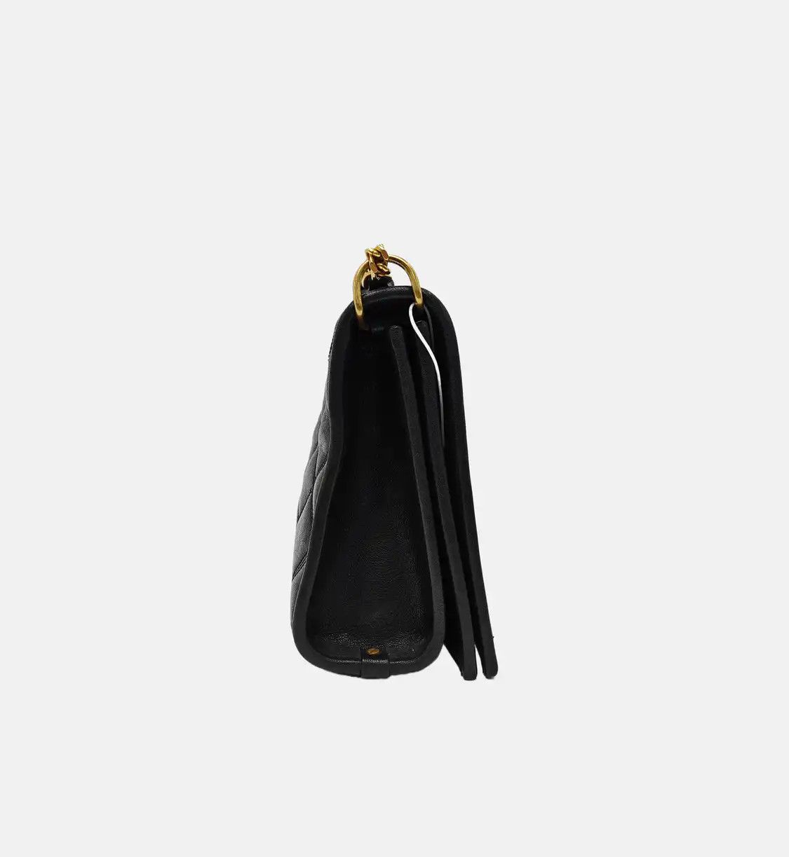 Saint Laurent Paris Saint Laurent Paris YSL BECKY mini black sheepskin quilted shoulder bag crossbod Size ONE SIZE - 4 Thumbnail