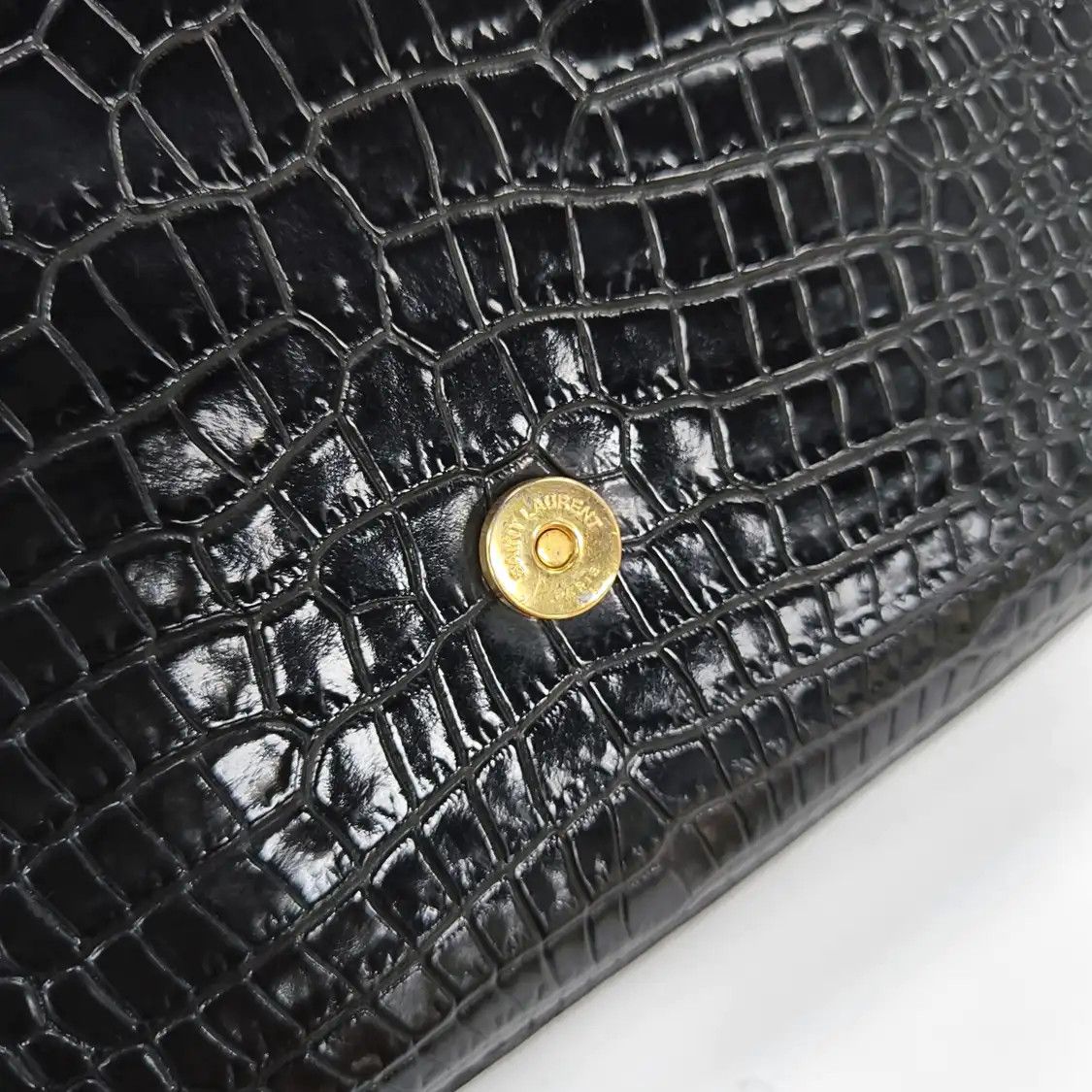 Saint Laurent Paris Saint Laurent Paris YSL KATE Medium black cowhide leather fringe embossed flap b Size ONE SIZE - 8 Thumbnail