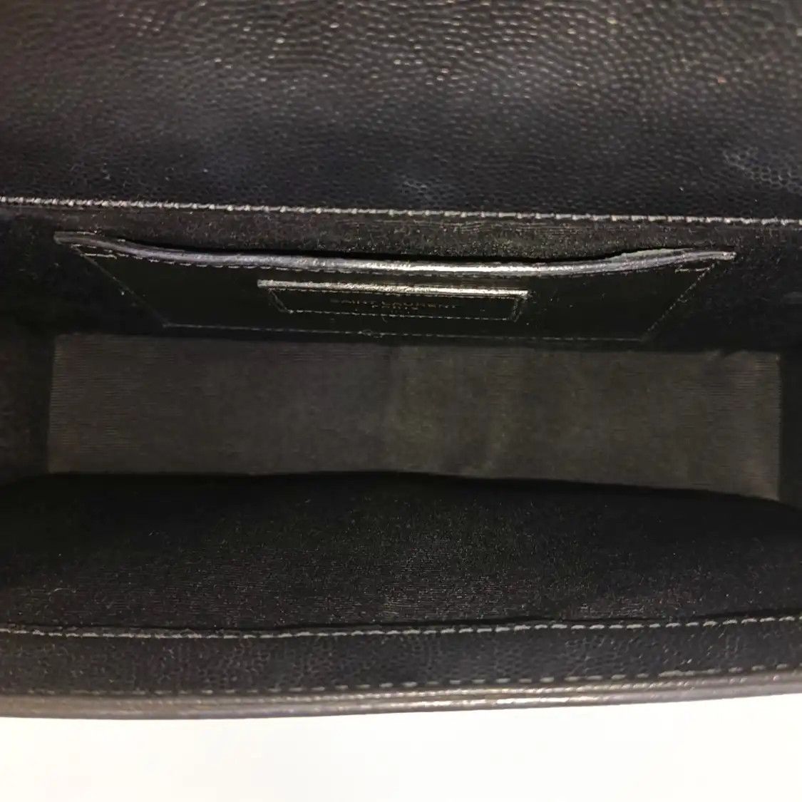 Saint Laurent Paris Saint Laurent Paris YSL KATE Medium black cowhide leather embossed chain bag fla Size ONE SIZE - 7 Thumbnail