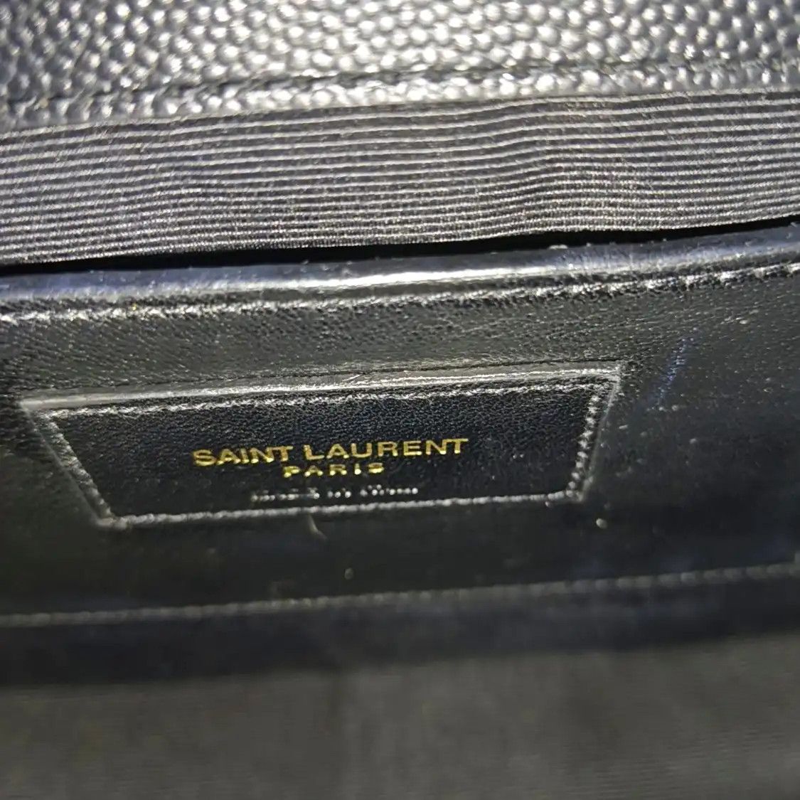 Saint Laurent Paris Saint Laurent Paris YSL KATE Medium black cowhide leather embossed chain bag fla Size ONE SIZE - 15 Thumbnail