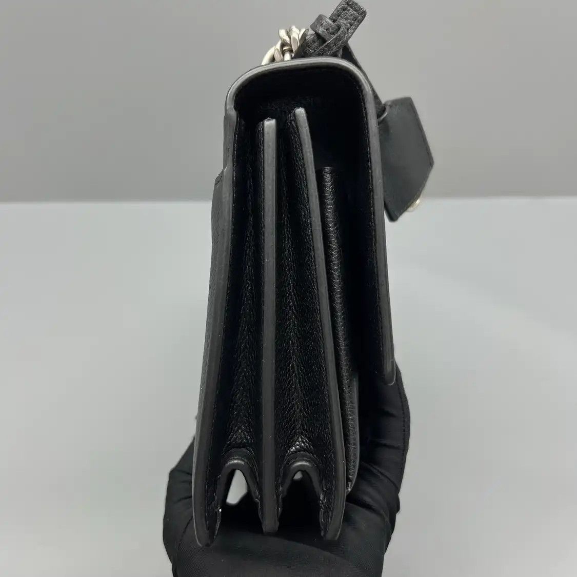Saint Laurent Paris Saint Laurent Paris YSL SUNSET Medium black cowhide leather 日落bag shoulder bag Size ONE SIZE - 2 Thumbnail