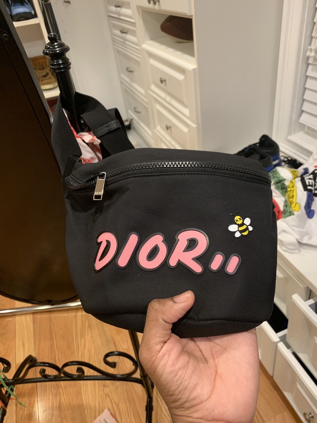 Dior kaws belt bag hotsell