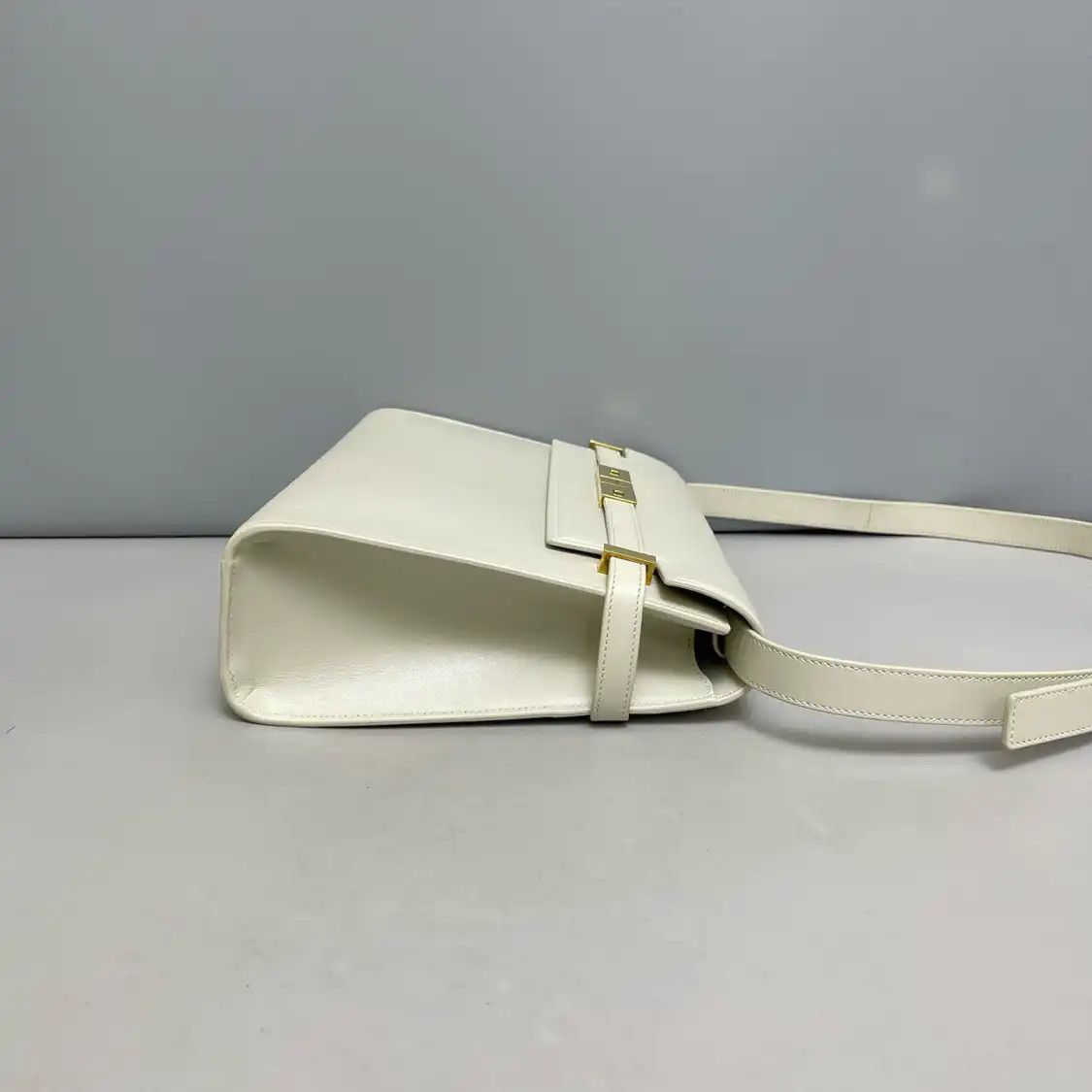 Saint Laurent Paris Saint Laurent Paris YSL MANHATTAN grey cowhide leather 曼哈顿bag shoulder bag Size ONE SIZE - 3 Thumbnail