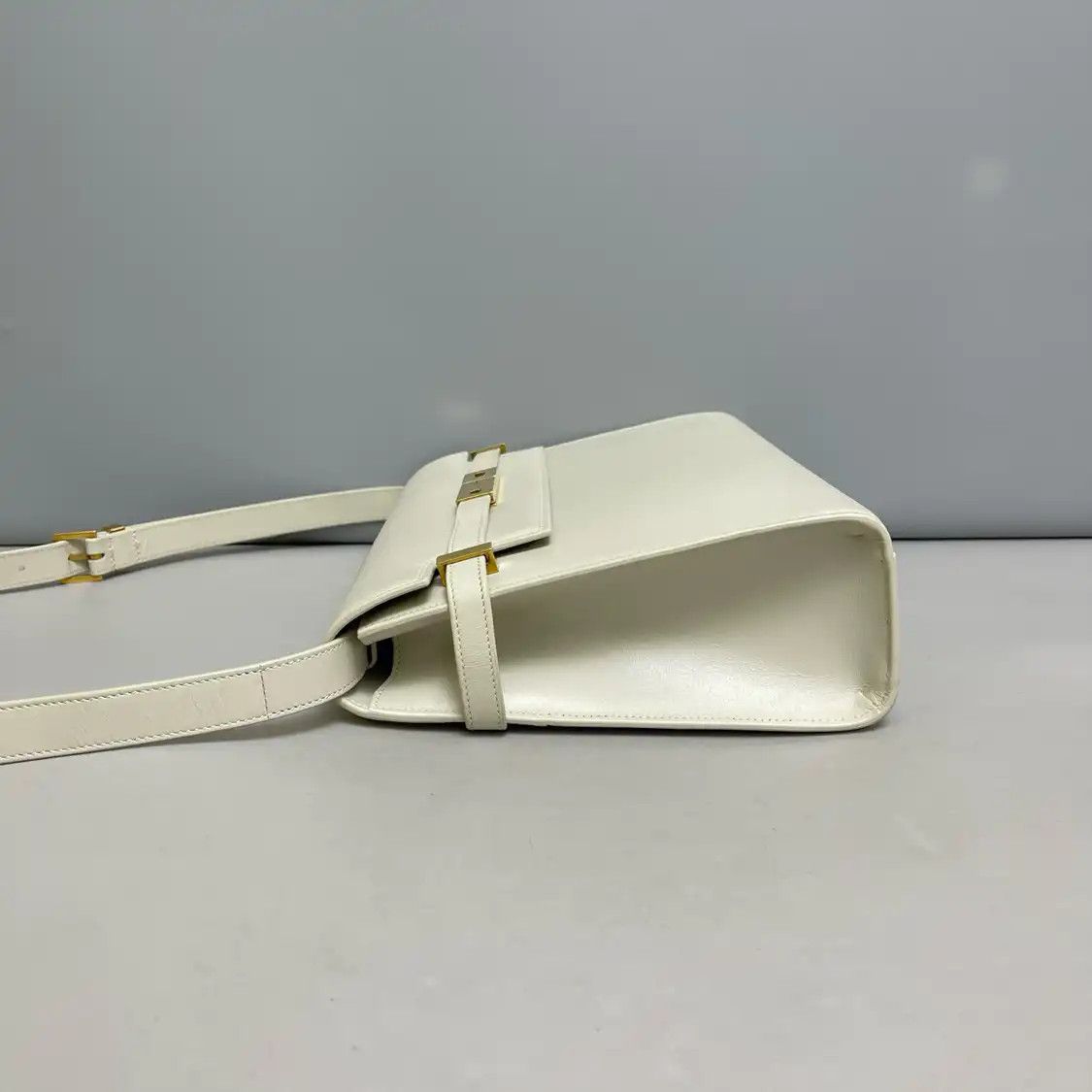 Saint Laurent Paris Saint Laurent Paris YSL MANHATTAN grey cowhide leather 曼哈顿bag shoulder bag Size ONE SIZE - 2 Thumbnail