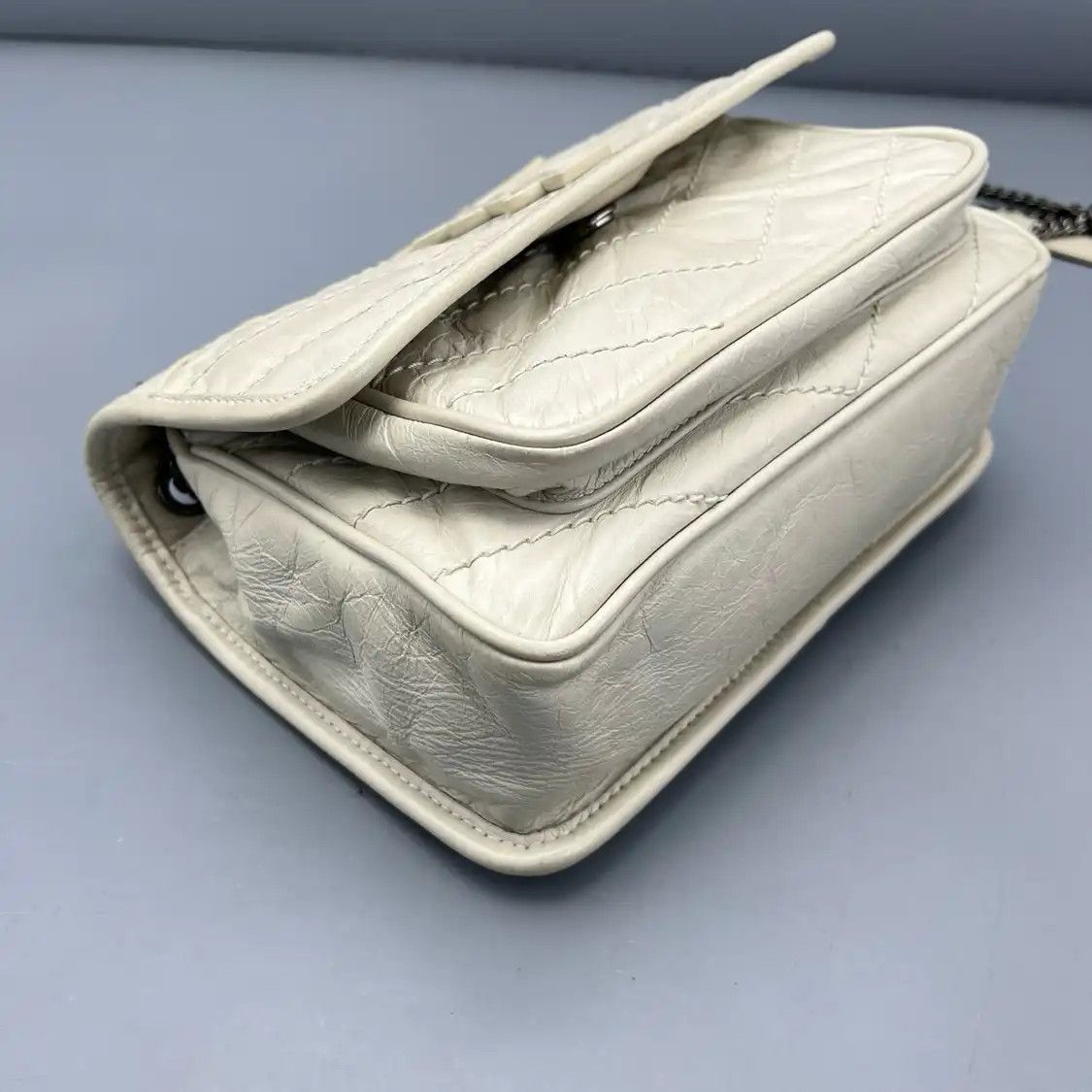 Saint Laurent Paris Saint Laurent Paris YSL NIKI beige cowhide leather quilted Vshoulder bag Size ONE SIZE - 3 Thumbnail