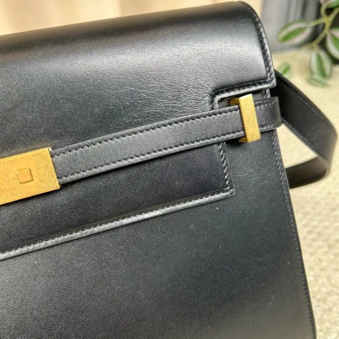 Saint Laurent Paris Saint Laurent Paris YSL MANHATTAN Medium black cowhide leather 曼哈顿bag crossbody Size ONE SIZE - 8 Thumbnail