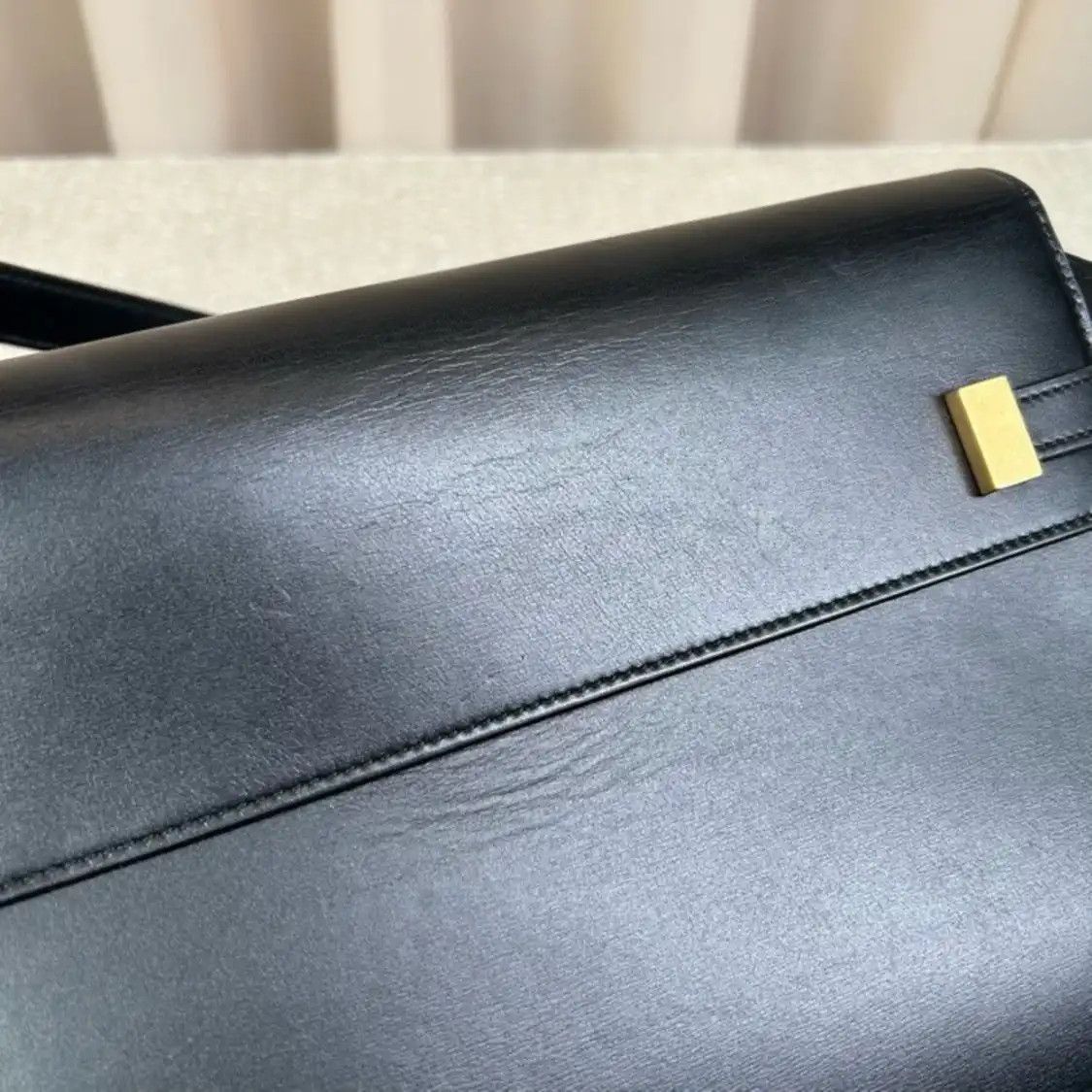 Saint Laurent Paris Saint Laurent Paris YSL MANHATTAN Medium black cowhide leather 曼哈顿bag crossbody Size ONE SIZE - 11 Thumbnail