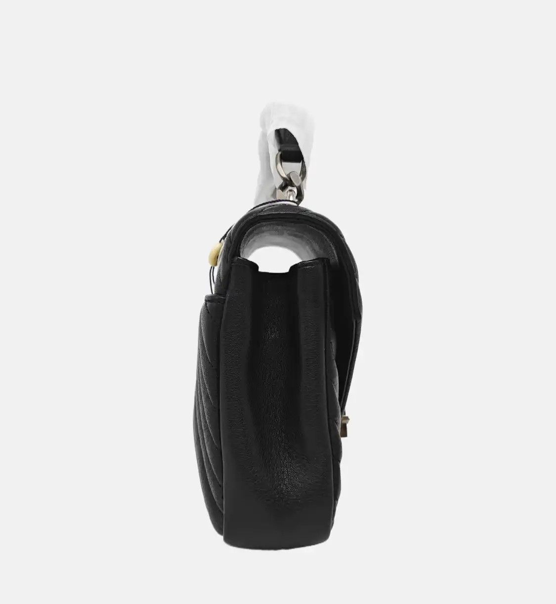Saint Laurent Paris Saint Laurent Paris YSL COLLEGE Medium black sheepskin quilted Vshoulder bag cro Size ONE SIZE - 3 Thumbnail