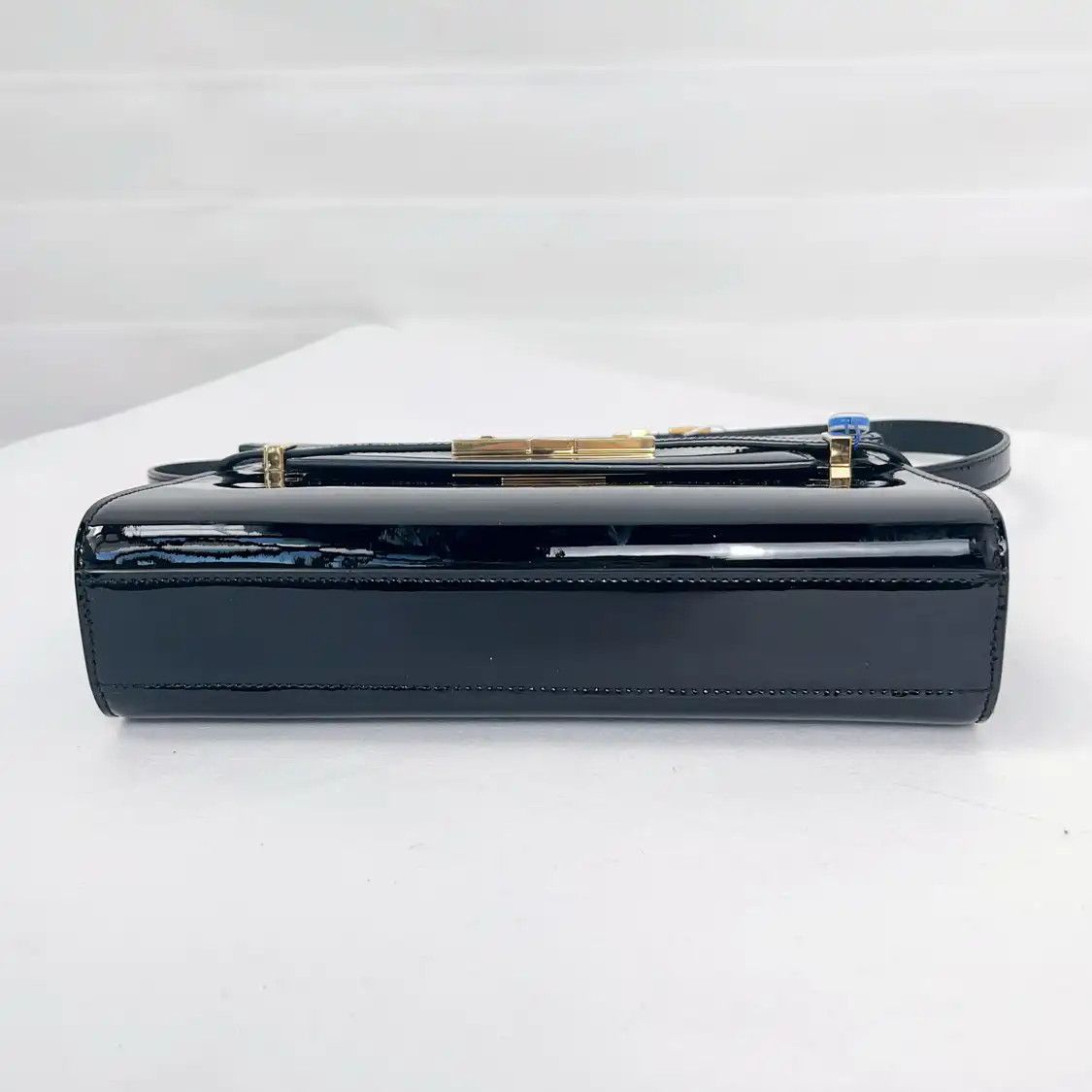 Saint Laurent Paris Saint Laurent Paris YSL MANHATTAN Small black patent leather 曼哈顿bag handbag Size ONE SIZE - 5 Thumbnail