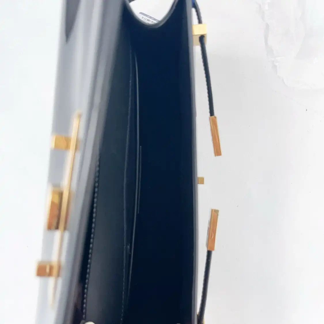 Saint Laurent Paris Saint Laurent Paris YSL MANHATTAN Small black patent leather 曼哈顿bag handbag Size ONE SIZE - 6 Thumbnail