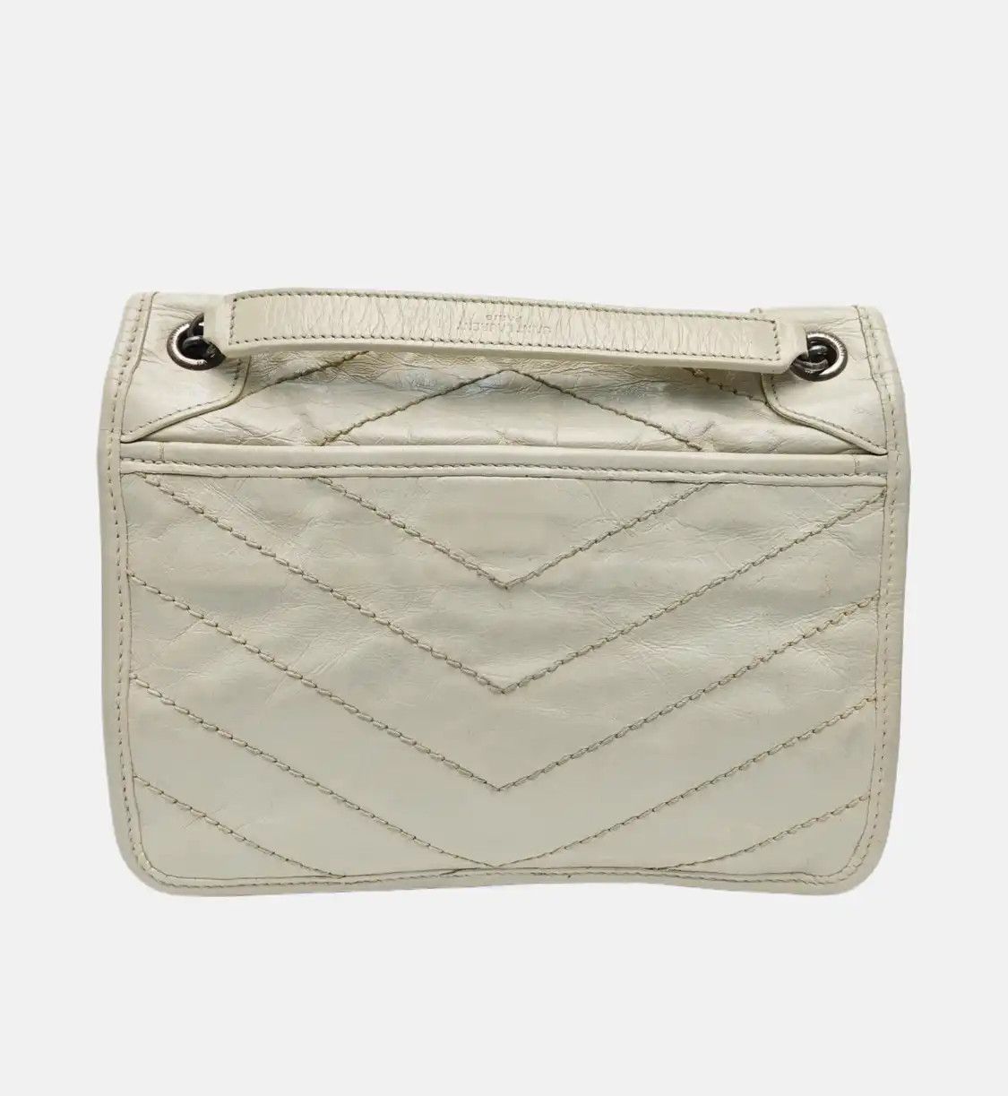 Saint Laurent Paris Saint Laurent Paris YSL NIKI Small beige cowhide leather quilted Vshoulder bag r Size ONE SIZE - 4 Thumbnail