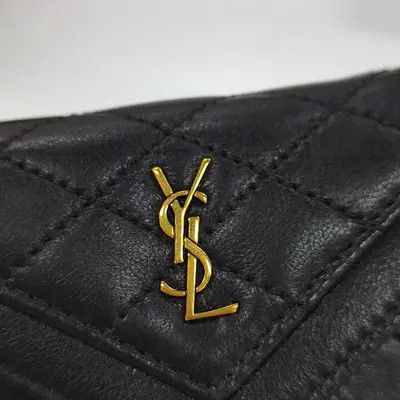 Saint Laurent Paris Saint Laurent Paris YSL GABY black sheepskin quilted shoulder bag crossbody bag Size ONE SIZE - 11 Thumbnail