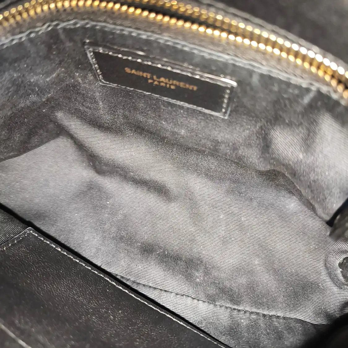 Saint Laurent Paris Saint Laurent Paris YSL PUFFER mini black sheepskin quilted Venvelope clutch sho Size ONE SIZE - 11 Thumbnail