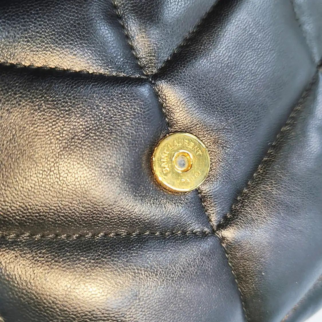 Saint Laurent Paris Saint Laurent Paris YSL PUFFER mini black sheepskin quilted Venvelope clutch sho Size ONE SIZE - 8 Thumbnail