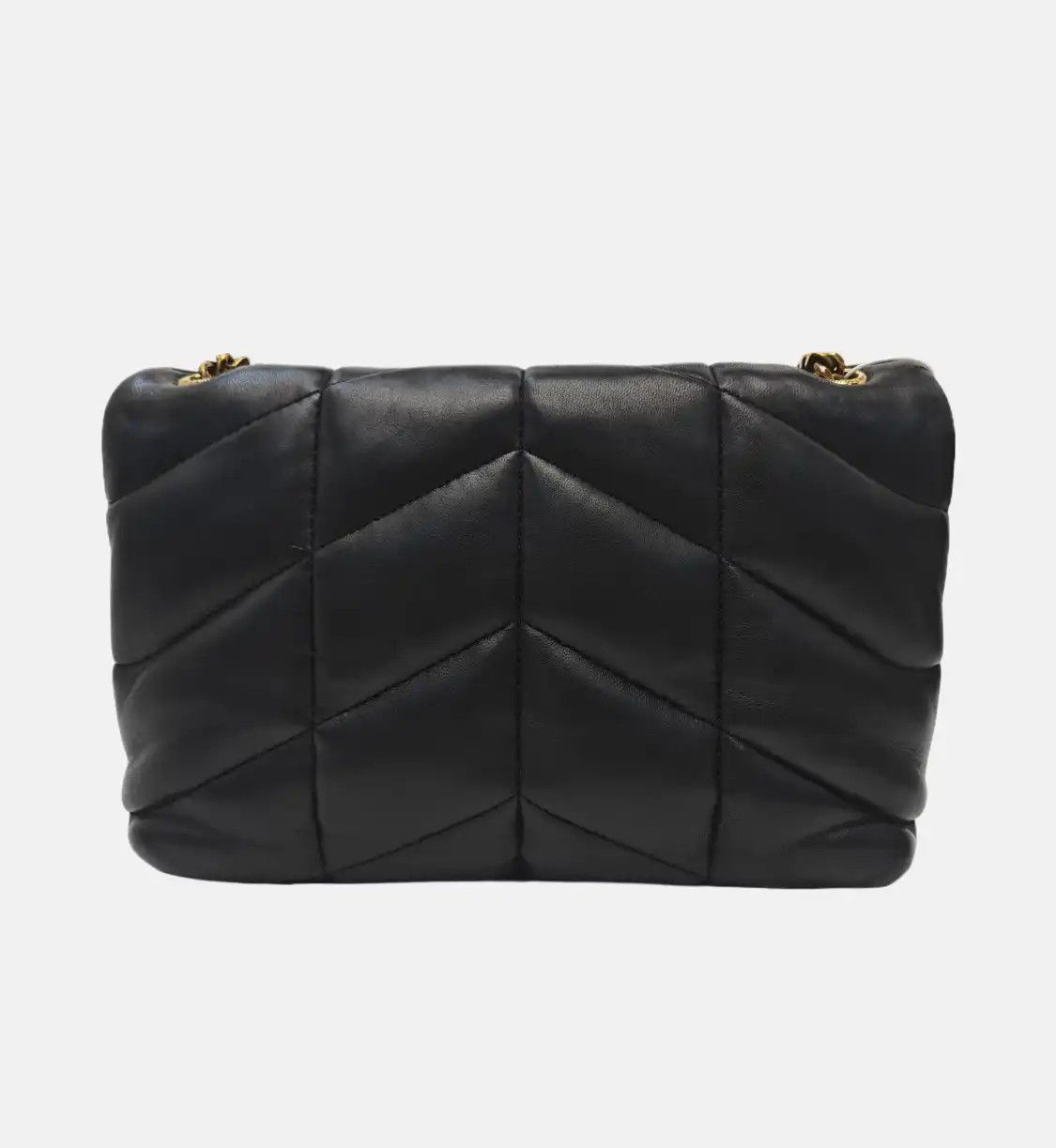 Saint Laurent Paris Saint Laurent Paris YSL PUFFER mini black sheepskin quilted Venvelope clutch sho Size ONE SIZE - 5 Thumbnail