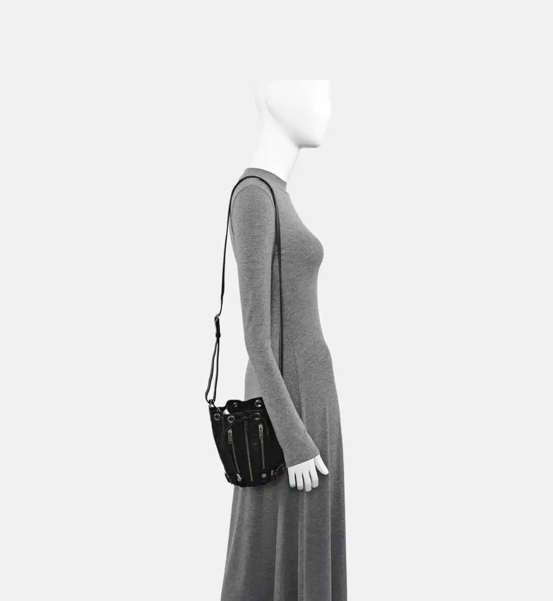Saint Laurent Paris Saint Laurent Paris YSL bucket bag black cowhide leather shoulder bag crossbody Size ONE SIZE - 2 Thumbnail