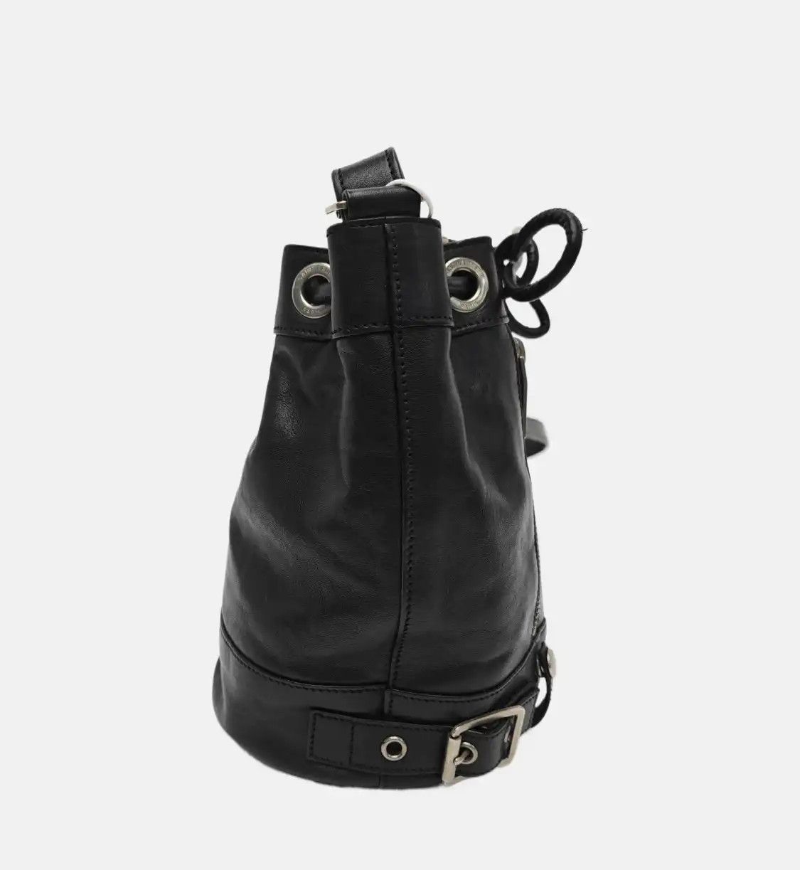 Saint Laurent Paris Saint Laurent Paris YSL bucket bag black cowhide leather shoulder bag crossbody Size ONE SIZE - 4 Thumbnail