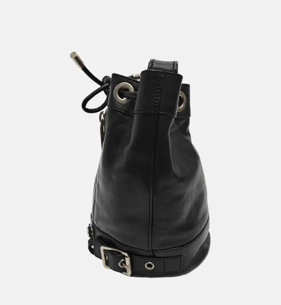 Saint Laurent Paris Saint Laurent Paris YSL bucket bag black cowhide leather shoulder bag crossbody Size ONE SIZE - 3 Thumbnail