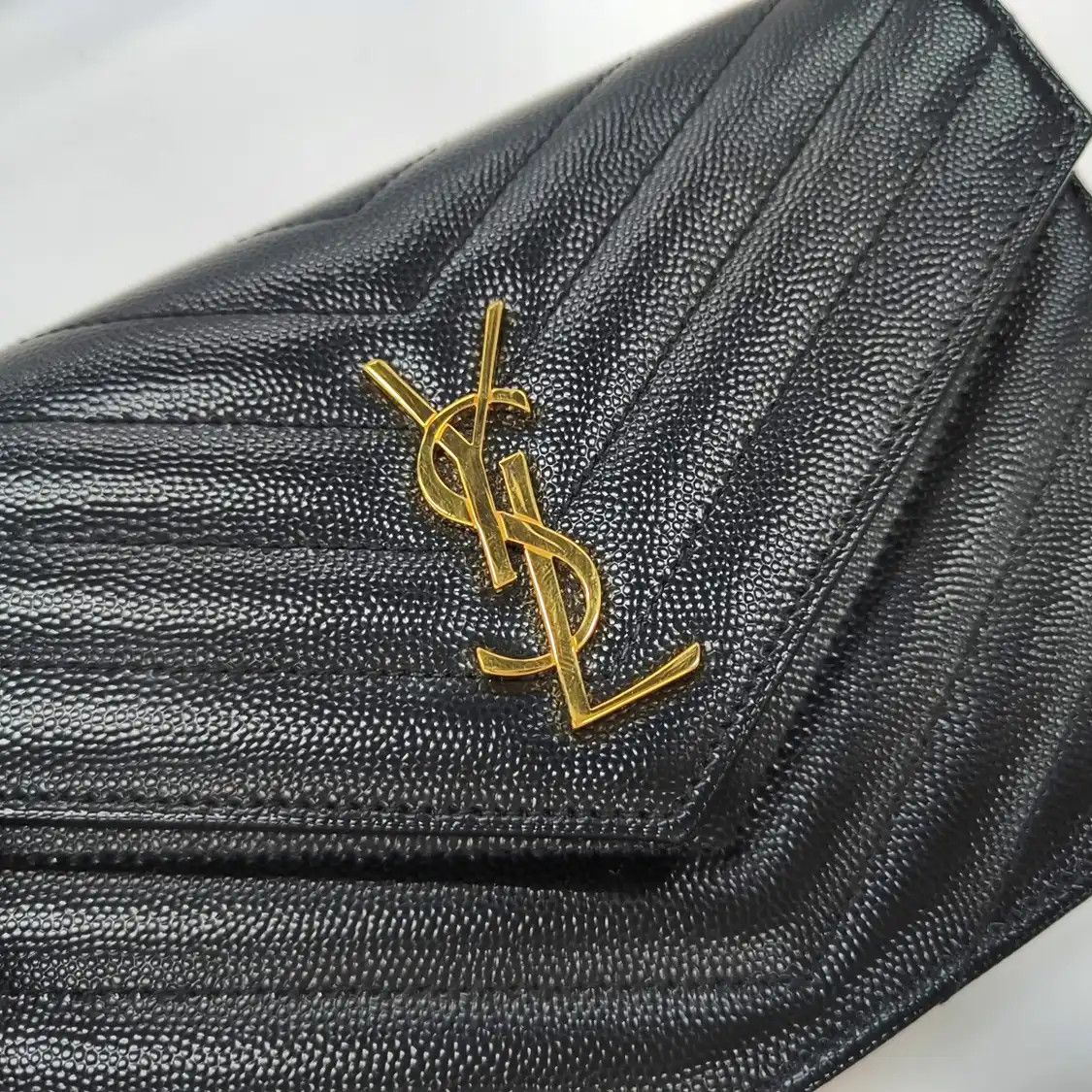 Saint Laurent Paris Saint Laurent Paris YSL MONOGRAM WOC black cowhide leather quilted Vshoulder bag Size ONE SIZE - 9 Thumbnail
