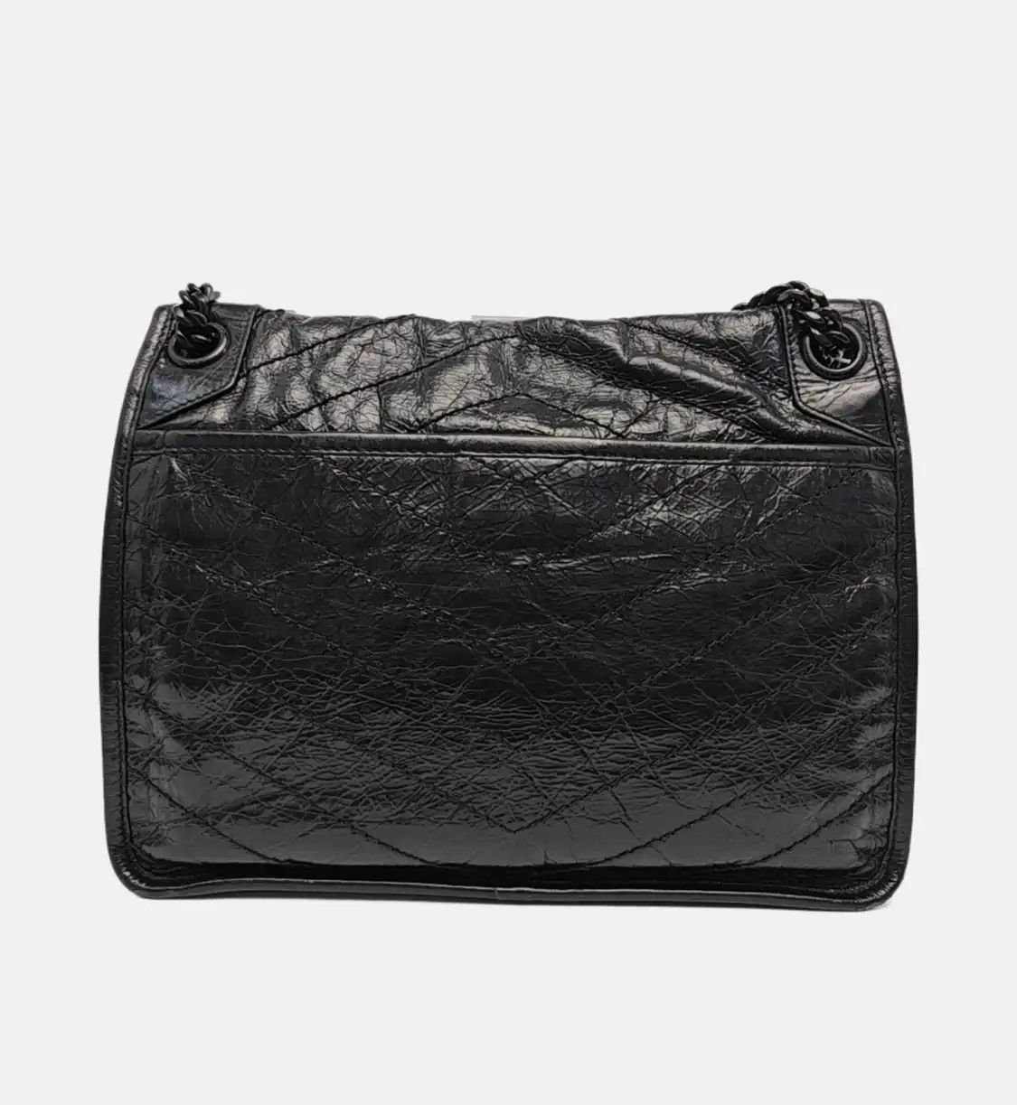 Saint Laurent Paris Saint Laurent Paris YSL NIKI black cowhide leather quilted Vshoulder bag black r Size ONE SIZE - 5 Thumbnail