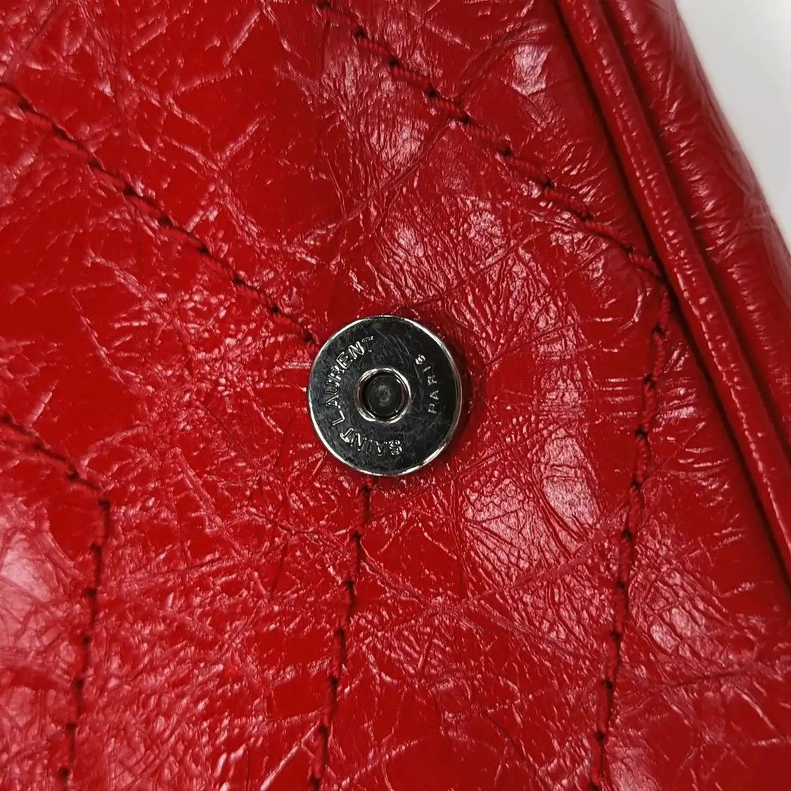 Saint Laurent Paris Saint Laurent Paris YSL NIKI mini red cowhide leather quilted shoulder bag silve Size ONE SIZE - 9 Thumbnail