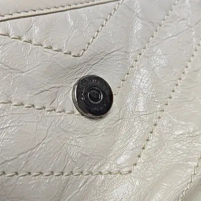 Saint Laurent Paris Saint Laurent Paris YSL NIKI Medium white cowhide leather quilted Vshoulder bag Size ONE SIZE - 10 Thumbnail