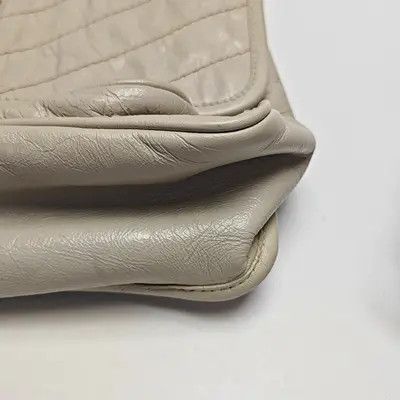 Saint Laurent Paris Saint Laurent Paris YSL NIKI Medium white cowhide leather quilted Vshoulder bag Size ONE SIZE - 13 Thumbnail